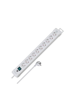 Brennenstuhl Premium-line Serisi 10 Soketli 3 Metre 5 Kablolu Anahtarlı Uzatma Priz Beyaz