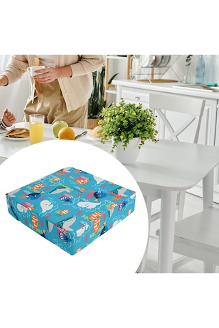 Homyl Sandalye Için Yükseltici Koltuk Minderi, Bebek Erkek Kız Deniz Dünyası