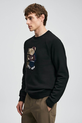 Lufian Storm Siyah Erkek Sweatshirt 112030172 Siyah