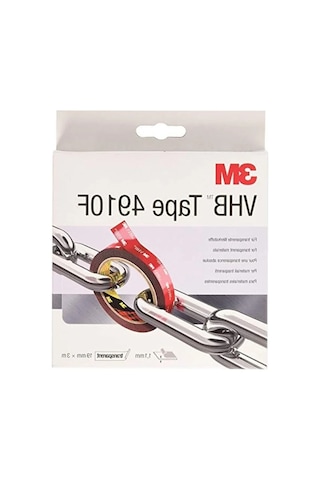 Çift Taraflı Yapışkan Bant, 19 Mm X 3 M Boyutuyla Şeffaf Ve Görünmez 0,13mm X 48mm X 25mt