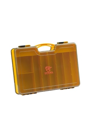 Shufa Çift Taraflı Seperatörlü Sarı Suni Yem Kutusu 29.3x20.5x5.8cm