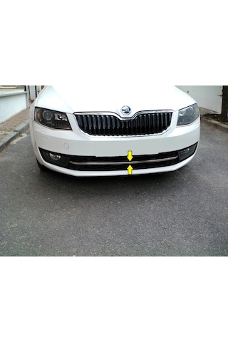 Skoda Octavia A7 Krom Ön Tampon Çıtası 2013 - 2017