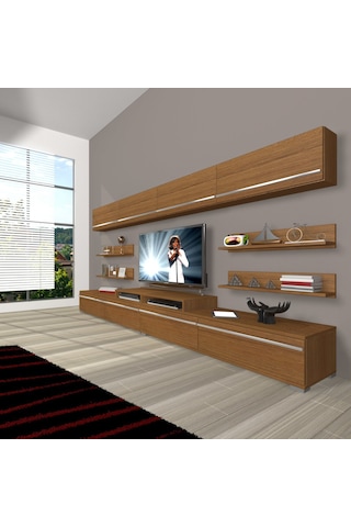 Decoraktiv Ekoflex 360y Mdf Tv Ünitesi Tv Sehpası Ceviz