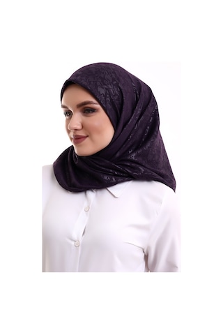 Kofra Desenli Baş Örtü - Mor