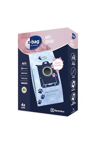 Electrolux E203s S-bag Anti-odour 3 Katmanlı Elektrikli Süpürge Torbası / Koku Önleyici Teknoloji / Yüksek Filtras