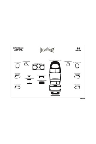 Mitsubishi Carisma Alüminyum Kaplama 1995-1999 19 Parça Ücretsiz