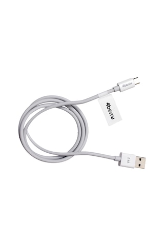 Eco-amt Beyaz Usb-a-micro Usb Kablo 1.2 M, 2.4 A Hızlı Şarj
