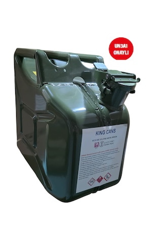 Kıngcans 10 Litre Metal Yakıt Bidonu