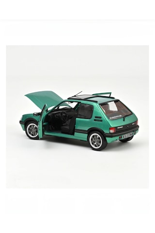 Norev 1:18 1991 Peugeot 205 Gti Griffe With Windowroof - Green