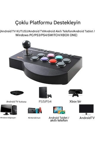 0082 Arcade Stick Oyun Kumandası Ps3/ps4/switch/pc/android Tv/xbo