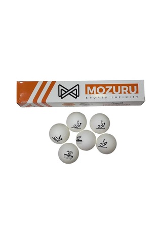 Özel Seri Aktivite Bireysel Salon Sporu Mozuru Mzr006-wht Ittf Onaylı Beyaz Pinpon Topu 6'lı