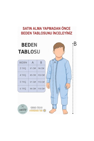 Cantoy Kız Erkek Çocuk Kalın Elyaf Dolgulu 2.5 Tog Desenli Uyku Tulumu Lacivert Beyaz