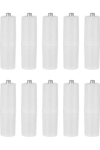 Tenfowee 10 Adet Şeffaf Aaa'dan Aa'ya Pil Dönüştürücü, Dayanıklı Abs Malzeme, Hafif Ve Taşınabilir