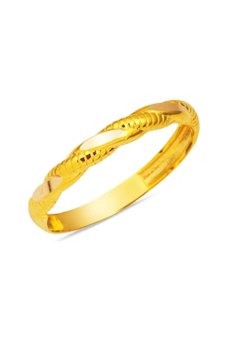 Bilezikci 14 Ayar Altın Burgulu Yüzük Sarı Altın