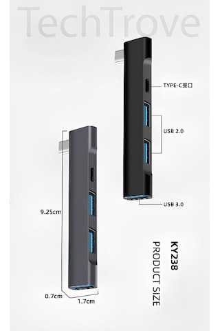 Type-c Hub Usb Çoklayıcı Usb 3.0 Usb 2.0 Type-c Çoklayıcı