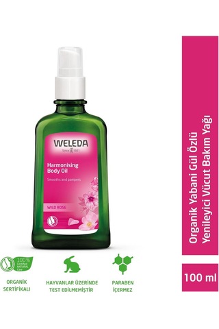 Weleda Organik Yabani Gül Özlü Yenileyici Vücut Bakım Yağı 100 ML
