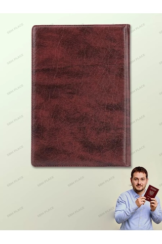 Sbm Place Pasaport Kılıfı 254916521 Bordo
