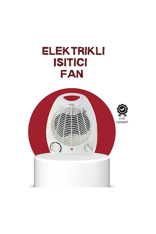 2000w Taşınabilir Elektrikli Fanlı Isıtıcı Hızlı Isınma, Kompak