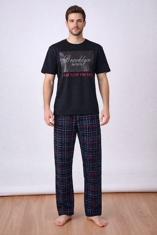 Nbb Erkek Siyah Erkek Pijama Takım Siyah