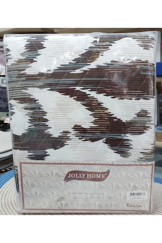 Jolly Home 4 Mevsim Çift Kişilik Kapitoneli Nevresim Takımı-arya Kahverengi