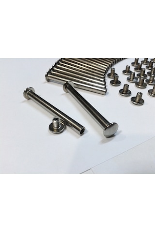 5 CM Dosya Klasör Menü Kartela Vidası Nikel Inox Renk