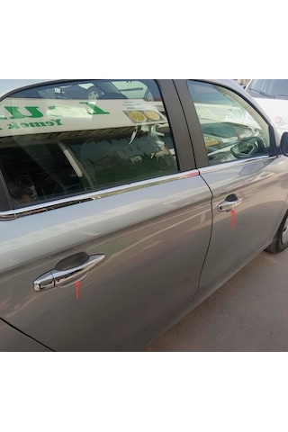 Ebal Otomotiv Citroen C-Elysee Krom Kapı Kolu 4 kapı 2012 Üzeri P. ÇELİK