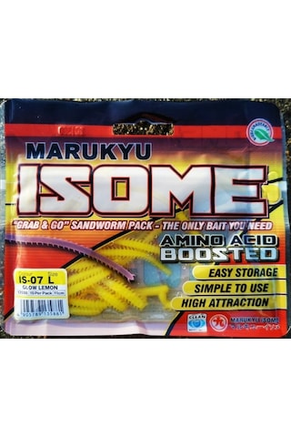 Marukyu ISOME IS-07L Glow Limon Large Silikon Yem