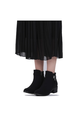 M.P Mp 242-2227zn Siyah Kadın 6cm Topuklu Bot 001