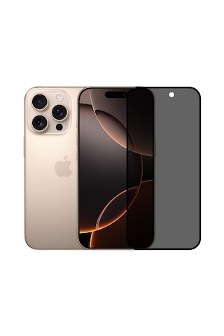 Safeus Tam Kaplayan Hayalet Parmak İzi Bırakmayan Safir Ekran Koruyucu Cam , Apple Uyumlu iPhone 16 Pro Max İle