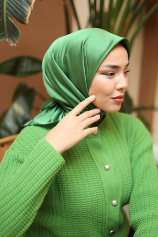 Silk Home Düz Micro Saten Eşarp 28012-14 Siyah