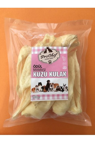 100 Gr Kuzu Kulak Doğal Katkısız Köpek Kemiği & Ödül Maması