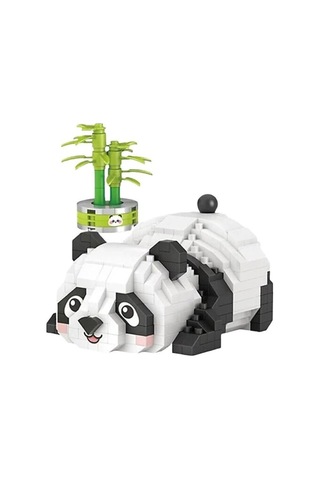 Lz-8804 Dinlenen Panda 340 Parça Block Oyuncak