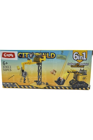 Lelebrother City Build İş Makinesi Seti Eğitici Blok Oyuncak No-1