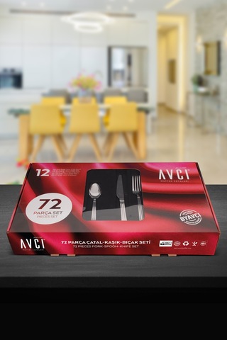 Yakamoz 72 Parça Çatal Kaşık Bıçak Takımı