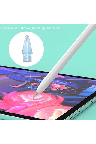 Fonken Pencil Gen 1/2 iPad Uyumlu Stylus Kalem Ucu Beyaz