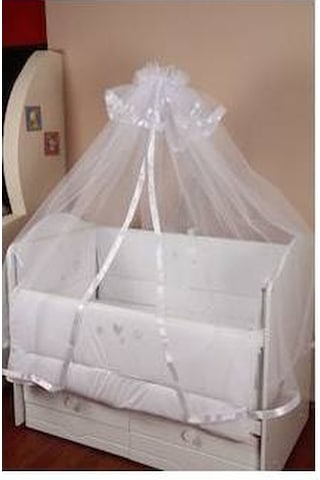 Hugoy Bebek beşik cibinliği ve demiri, cibinlik, tül ve demir