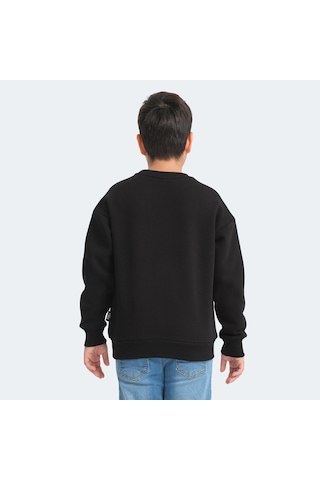 Slazenger LOGAN Çocuk Siyah Sweatshirt
