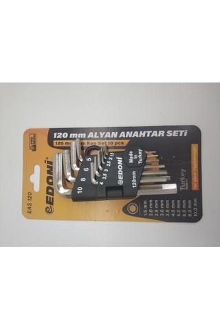 Edoni Alyan Anahtar Seti 120mm Eas120