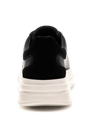 Guess Erkek Elban Deri Kalın Tabanlı Sneaker - Siyah 4182878