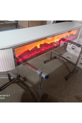 Desing Tv Sehpası 140cm Beyaz+gümüş