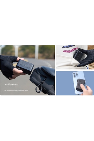 Qicycle Nano Elektrikli Bisiklet Lastik Şişirme Pompası 128gr