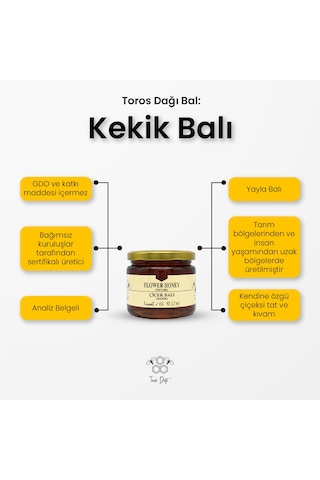 Toros Dağı Süzme Çiçek Balı Kekik Balı 400 G