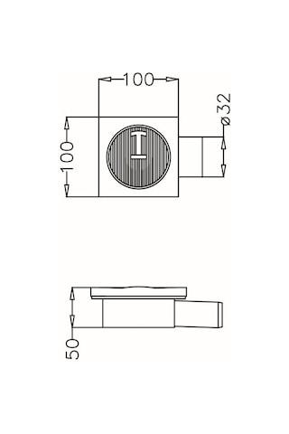 Japar 10X10 Yer Sifonu Alttan Çıkışlı 32 50504