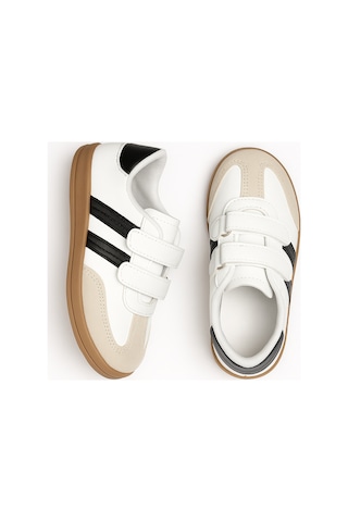N Moda Cool Kids Retro Tarz Cırtlı Çocuk Spor Ayakkabı Konforlu Ve Şık Günlük Sneaker Beyaz