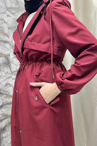 Belden Kemer Detaylı Uzun Trençkot Brc1908 Bodo 001