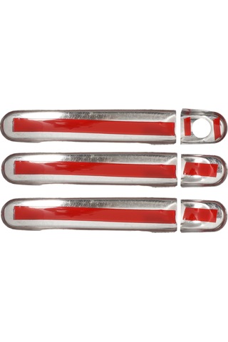 Volkswagen Transporter T6 Uyumlu 2015-2023 Krom Kapı Kolu 3 Kapı Paslanmaz  Çelik