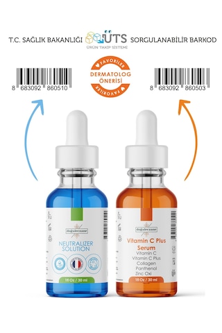 Kaş Silme Kaş Kontürü Silme Laktik Asit %15 Peeling Set 90 Ml 0