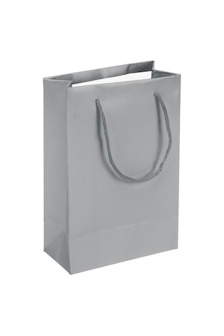 14X17 Cm Gümüş Renk Tutma Ipli 25 Li Karton Çanta 14X17 Cm Gümüş Renk Tutma Ipli 25 Li Karton Çanta