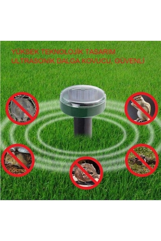 2 Adet Solar Güneş Enerjili Akrep,köstebek,yılan Fare Kovucu 750-1000 M2 Etkili Yuvarlak