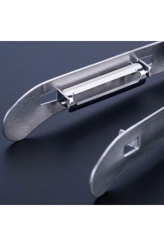 Homyl Paslanmaz Çelik Sebze, Kuşkonmaz Çift Soyucu Mutfak Gümüş